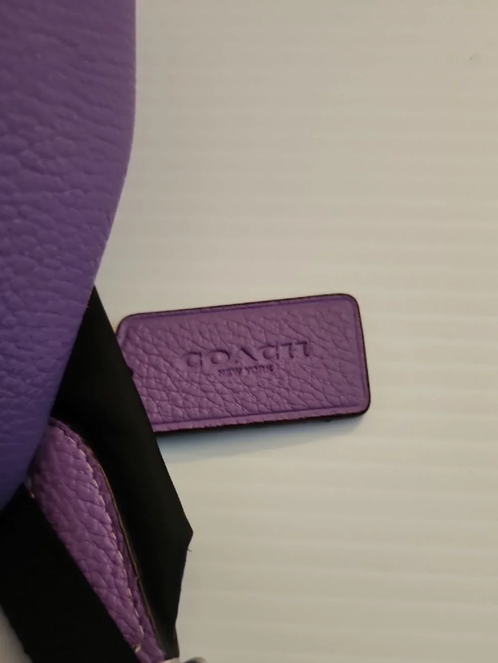 Coach Court Signature Canvas Mini Backpack in Lavender and Brown. E2321-6671.